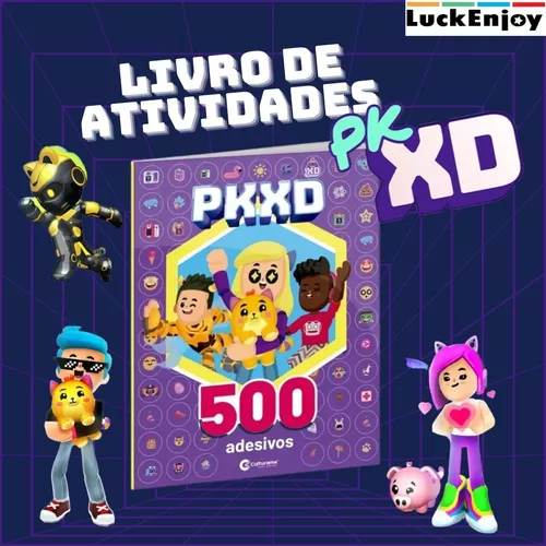 Pkxd Livrão De Atividades E Personagens Para Colorir Com 64 Paginas + 50  Adesivos, Livro Pk Xd Jogo Online Infantil, Pk Xd Para Colorir Culturama