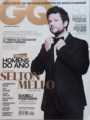 Livro: Revista Gq Selton Mello - Dezembro 2011