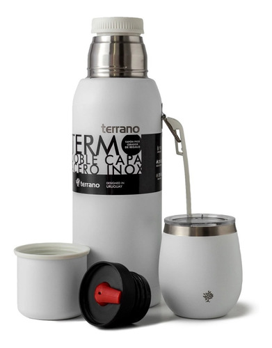 Set Terrano Termo 1 Lt Y Mate Con Tapa