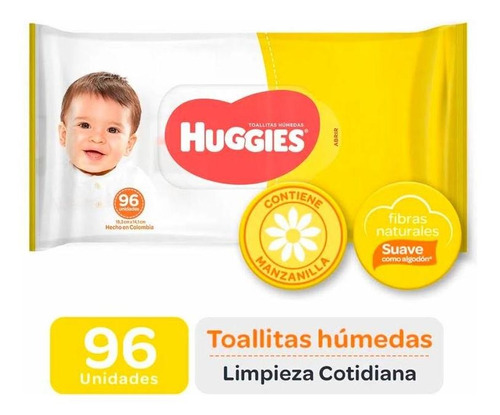 Pack X 12 Unid. Toalla Humeda  Clasico 96 Un Huggies Toalli