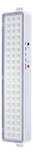 Luz De Emergencia 60 Led 220v Con Batería Recargable 4w