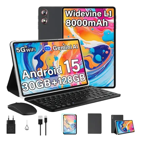 Tablet Android 15 10 Polegadas 30Gb Ram+128Gb Rom/tf 2 Tb Gemini