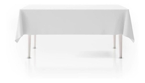 Alquiler Mantel De Tela Blanco Mesa De 1.4mts X 0.90mts G P