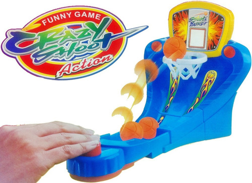 Imagen 1 de 3 de Juego D Mesa Mini Cancha Basketball Pinball Juguete Infantil