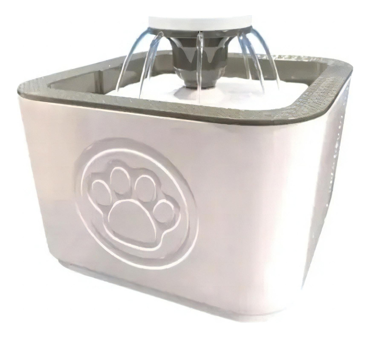 Fuente De Agua Para Gatos Y Perros De 2.5 Litros De 3 Modos Color Gris