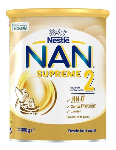 Fórmula Infantil En Polvo Nestlé Nan Supreme 2 En Lata 800g