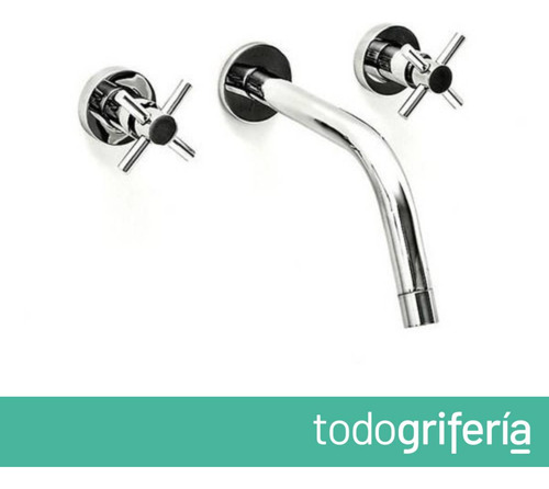 Griferia De Pared P/lavatorio Aqualaf Aruma Plus Cruz 15015