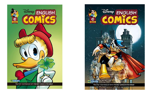Kit Gibis English Comics- Com 2 Unidades, De Culturama. 1, Vol. 1314. Editorial Hqculturama, Capa Mole, Edição 1 Em Inglês, 2022