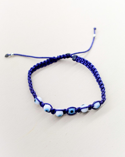 Imagen 4 de 4 de Pulsera Tejida 6 Ojos - Caballero