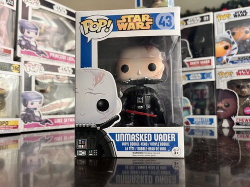 Funko Pop Star Wars 43 Unmasked Vader (Usado)