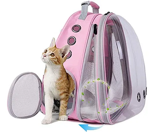 comprar Mochila Expandible Para Gatos, Capsula Espacial Transparente