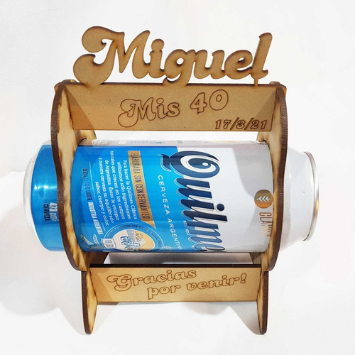 Imagen 2 de 6 de 15 Caja Porta Lata De Cerveza 473cc Souvenir Fibrofacil
