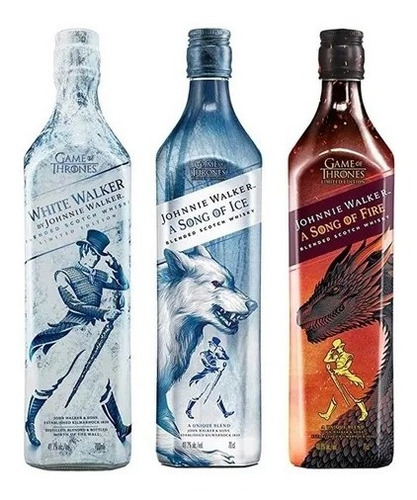 Whisky Johnnie Walker Game Of Thrones 3 Unidades