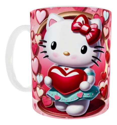 Taza Hello Kitty Mod 3 San Valentin-día De Los Enamorados