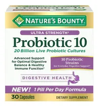Comprar Probiótico 10 20 Mil Millones Nature's Bounty 30 Capsulas