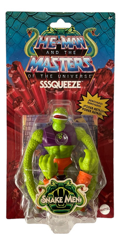 Sssqueeze Snake Men Motu Origins Wave 14 Squeeze Retro Play (Usado)