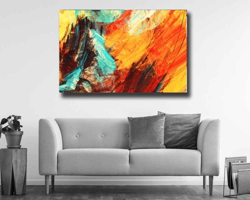 Lámina Extra Grande Abstracto 120x70 Canvas Hd Tela