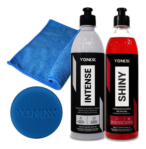 Revitalizador Plásticos Intense +pneu Pretinho Shiny Vonixx*