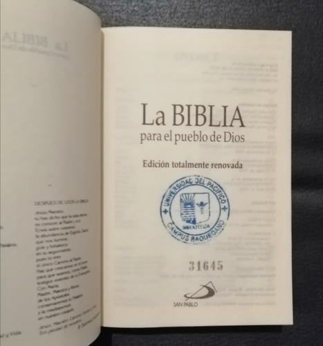 La Biblia Para El Pueblo De Dios