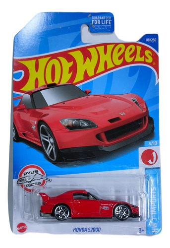 Hot Wheels Serie Honda S2000 Rojo 7-8 2017 