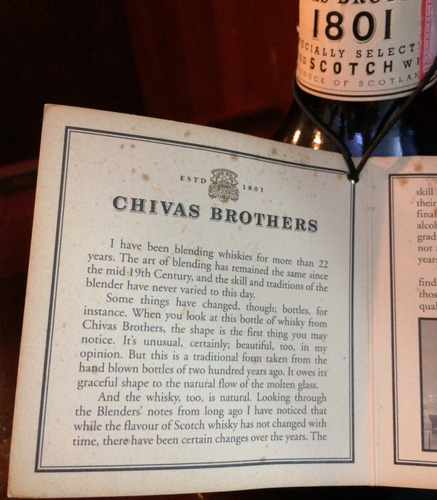 Whiskey Revolve De Chivas Regal
