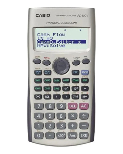 Calculadora Casio Financiera Fc-100v