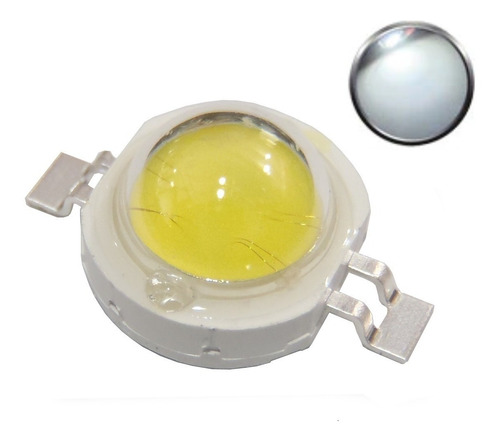 Chip Power Led 1w Branco Frio 6000-6500k 350 Ma 15 Peças