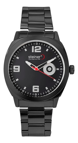 Reloj Análogo Para Caballero 45mm Acero Inoxidable Steiner