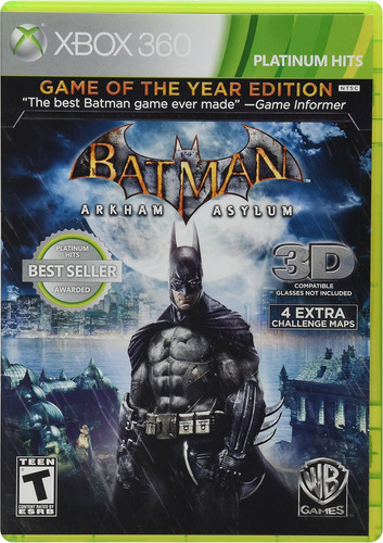 # Batman Arkhan Asylum Xbox 360 Midia Fisica Original X360 (Recondicionado)