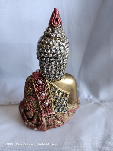 Buda Tibetano Mudra Yoga Porta Incienso Krishna Mini Resina