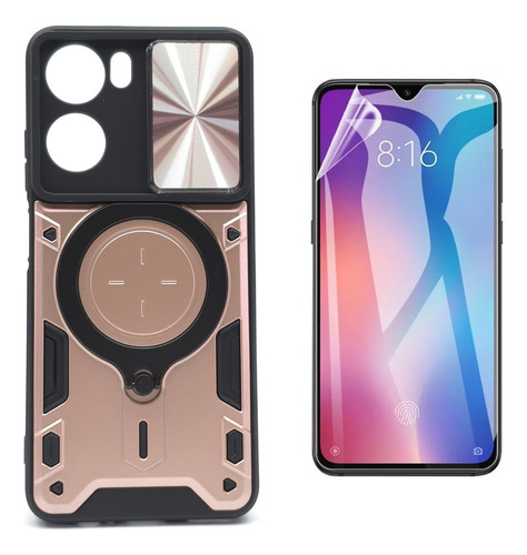 Funda + Mica Para Zte Axon 40 Lite Protector Case Uso Rudo