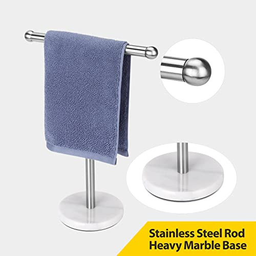 Soporte Para Toallas De Mano Con Base De Mármol Pesado, Toal