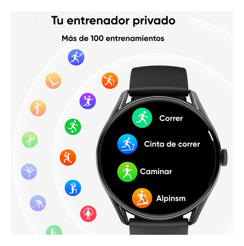 Smartwatch Qcy Watch Gt - Negro