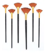 Comprar Juego De Brochas Profesionales Abanico, 6 Brochas De Pi...