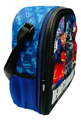 Lonchera Justice League Heroes Batman Superman Flash Fotoram Azul Liga De La Justicia