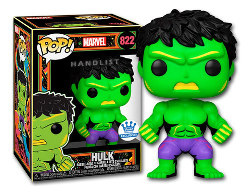 Funko Pop Marvel Avengers: Hulk Black Light 822