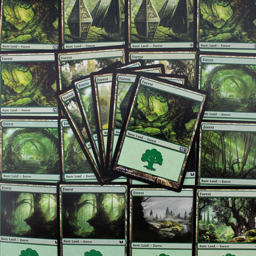 Cartas Magic : Bosques X20 Tierras Basicas Verdes ! Mtg Bsas