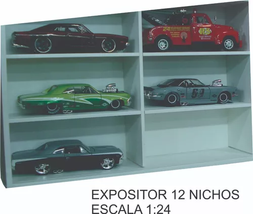 Estante Expositor 24 Nichos 1:24 Carrinhos Miniaturas Hot - Maisto