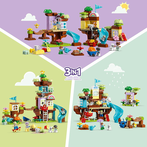 Lego Duplo Casa En El Árbol 3 En 1 10993 Juguete De Construc