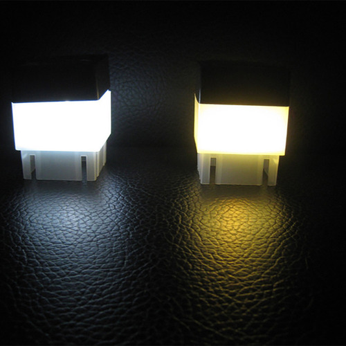 Lámpara De Poste De Jardín Con Luz Led Cuadrada Para Exterio