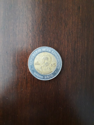 Moneda 5 Pesos Otilio Montaño