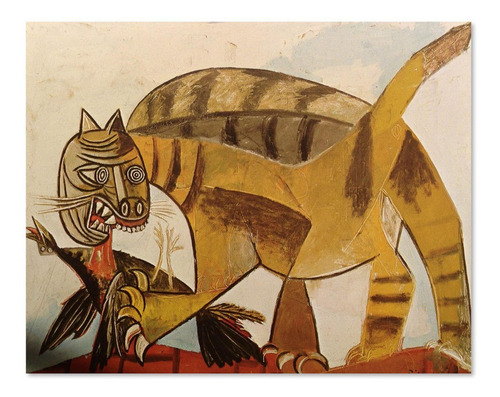 Cuadro Decorativo Gato Devorando Un Pájaro Pablo Picasso