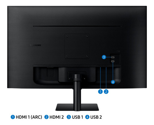 Monitor Smart Fhd De 32 Apps Wifi Bt Color Negro