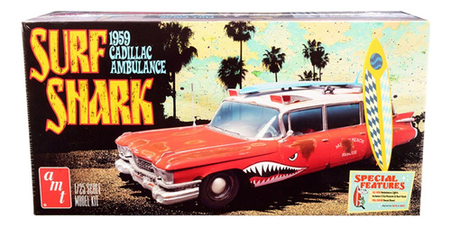 Ambulancia Cadillac \ Surf Shark Amt 1959 Coleccionable