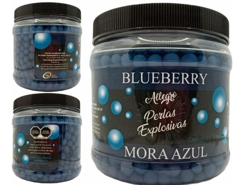 Perlas Explosivas Sabor Mora Azul 1 Kg Allegro Ingredients