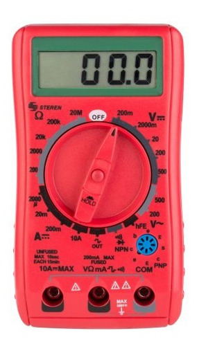 Multímetro Digital Con Retención De Datos Steren Mul-052