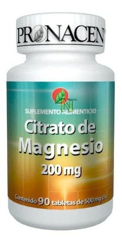 Imagen 1 de 3 de Citrato De Magnesio (90 Tabletas) Pronacen