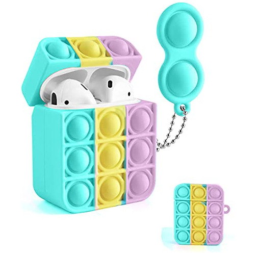 Fidget Toys Funda De Silicona Para Aripods 2 Dientes1, Pop B