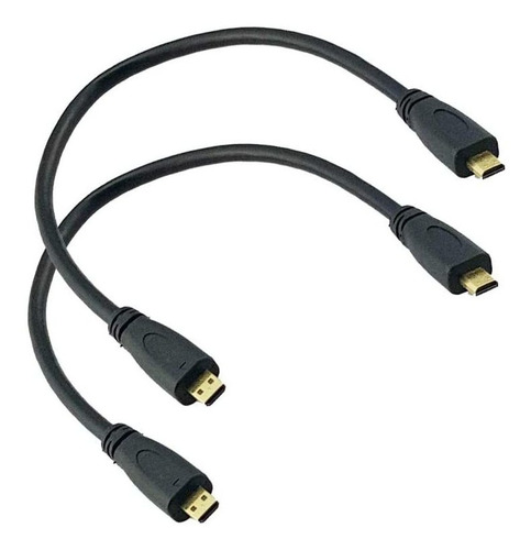 Cable Micro Hdmi Alta Velocidad Seadrea En Oro 2-pack