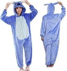 Stitch Azul Pijama Macacão Kigurumi - Pronta Entrega